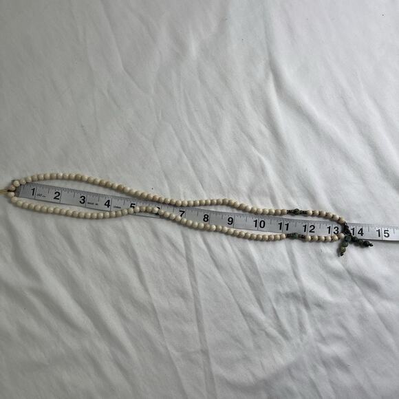 Lovepray Semiprecious Stone Turquoise or Green and Ivory colors jasper? Necklace - Picture 8 of 8